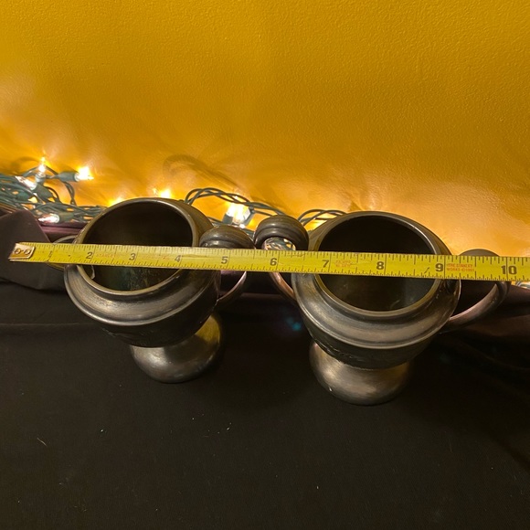 Silver plated goblet style cream and sugar - Picture 8 of 9